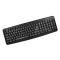 Tastatura Serioux 9400USB, cu fir, US layout, neagra, 104 taste,