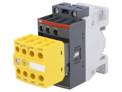 Contactor 3P NO 18A 3 Aux NC/NO foto