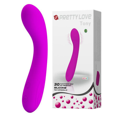 Vibrator de masaj pentru punctul G curbat 16cm 30 de moduri foto