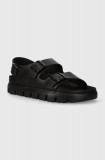 Birkenstock sandale de piele BIRKENSTOCK X PAPILLIO Arizona Chunky Exq femei, culoarea negru, 1024608