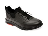 Pantofi sport OTTER negri, CASP24, din piele naturala