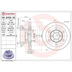 Set disc frana Iveco Daily 3 Autobus 05.99-05.06, Daily 3 Box 05.99-10.09, Daily 3 Platform / Chassis 03.98-10.09, Fata, 290X22mm, plin, BREMBO