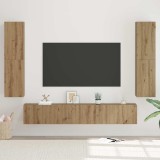 Set comodă TV cu raft Altele 7 pcs stejar artizanal 60 x 30 x 30 cm