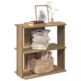 VidaXL Bibliotecă 3 etaje stejar artizanal 60x30x60 cm lemn prelucrat 860255