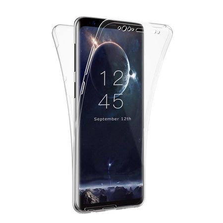 Capac de protectie 360&deg; (fata+spate) pt Samsung Galaxy S9, transparent