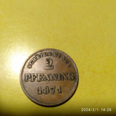 -Y- MONEDA GERMANIA BAYERN 2 PFENNING 1871 VG+