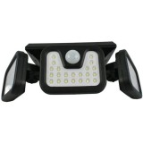 Cumpara ieftin Lampa Solara Tripla Split 74 LED, 30W, 1500 Lumeni, Senzor Miscare, 2400mAh, IP65, Unghi Reglabil, Exterior, Gradina