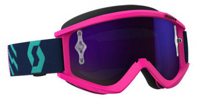 Ochelari atv/cross, Scott Works Brille Recoil XI, culoare Roz/Turcoaz, lentila c Cod Produs: MX_NEW W2625965722281AU foto