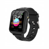 Cumpara ieftin Ceas Smartwatch Pentru Copii YQT A2Z fara GPS, cu Functie telefon, 7 Jocuri, Camera, Album, Lanterna, Negru