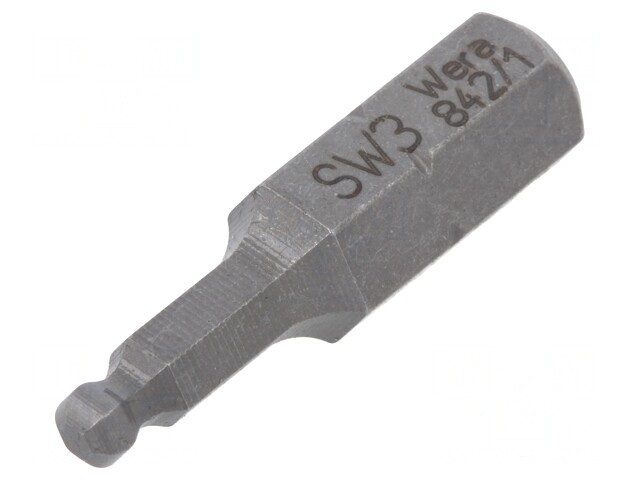 Capăt șurubelniță imbus sferic HEX 3mm 25mm