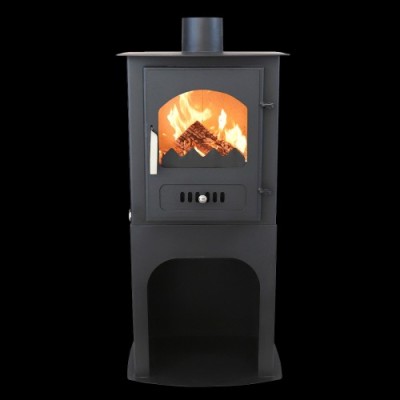 Soba retro Verso 1 Stand &amp;ndash; 7,5 kW, cu bază &amp;icirc;nălțată, design robust pentru case și cabane foto