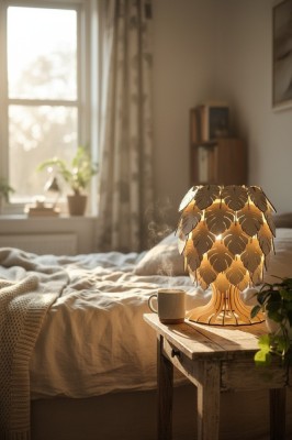 Lampa lemn &amp;quot; Leaf Aura &amp;quot; foto