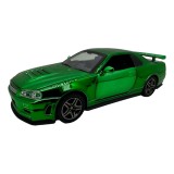 Macheta Nissan GTR R34 verde scara 1:32 replica metal lumini si sunete usi deschise