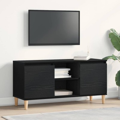 vidaXL Cabinet TV Negru 102 x 35 x 50 cm Lemn compozit 862584 foto