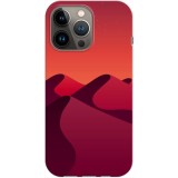 Husa compatibila cu Apple iPhone 14 Plus model Red Dunes, Silicon, TPU, Viceversa, Transparent, Carcasa