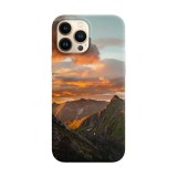 Husa compatibila cu Apple iPhone 14 Pro Max model Drone Shot of a Mountain Range, Silicon, TPU, Viceversa, Transparent, Carcasa
