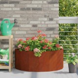vidaXL Jardinieră Ruginit 90 x 45 x 35 cm Oțel rezistent de intemperii 883695