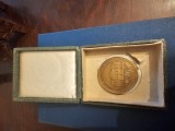 Medalie Rară Liceul Mihai Viteazul București Centenar 1865-1965 Tombac + Cutie