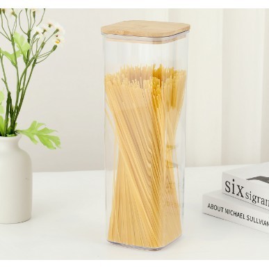 Container Borcan pentru Alimente, Flippy, din Plastic, 10 x 10 x 30 cm, 1.9l, Transparent foto