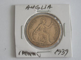 M3 C50 - Moneda foarte veche - Anglia - one penny - 1939, Europa