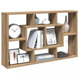 VidaXL Raft de perete, stejar artizanal, 85x16x52,5 cm, lemn prelucrat