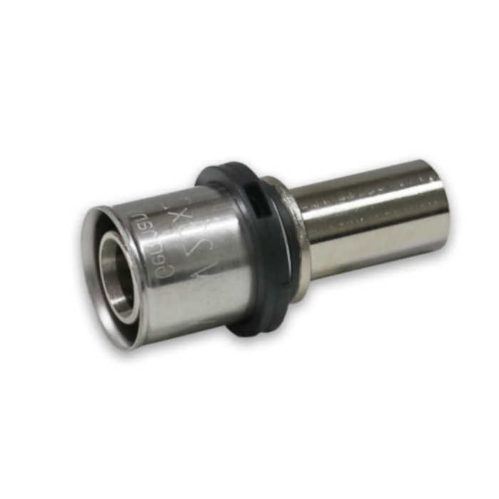 Presfitting cupru 20 x 18 mm, tranziție, nichelat, DVGW