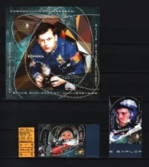 Rom&amp;acirc;nia, 2021 | Seria &amp;quot;Cosmonautica&amp;quot; - Prunariu - Cosmos | Completă - MNH | aph foto