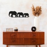 Cumpara ieftin Accesoriu decorativ de perete metalic Metal-070 Negru 15x50 cm