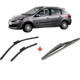 Cumpara ieftin Set 3 stergatoare RENAULT CLIO III Grandtour (KR0/1_) 2007-2014, parbriz si luneta, Bosch Twin