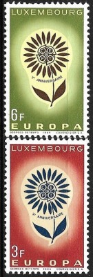 B2664 - Luxemburg 1964 - Europa-cept 2v.,neuzat,perfecta stare foto