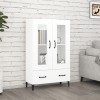 VidaXL Dulap &icirc;nalt, alb, 70x31x115 cm, lemn prelucrat