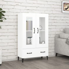 vidaXL Dulap &icirc;nalt, alb, 70x31x115 cm, lemn prelucrat 812555