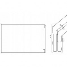 Radiator Incalzire Citroen ZX, 03.1991-10.1997, Xsara, 04.1997-2004 diesel, benzina, tip Valeo, aluminiu mecanic/plastic, 234x152x42 mm, SRLine