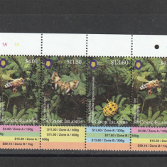 Cook Islands 2014-Fauna,Insecte,2 serii (cate 3 val.),dantelate,MNH,Mi.1990-1992