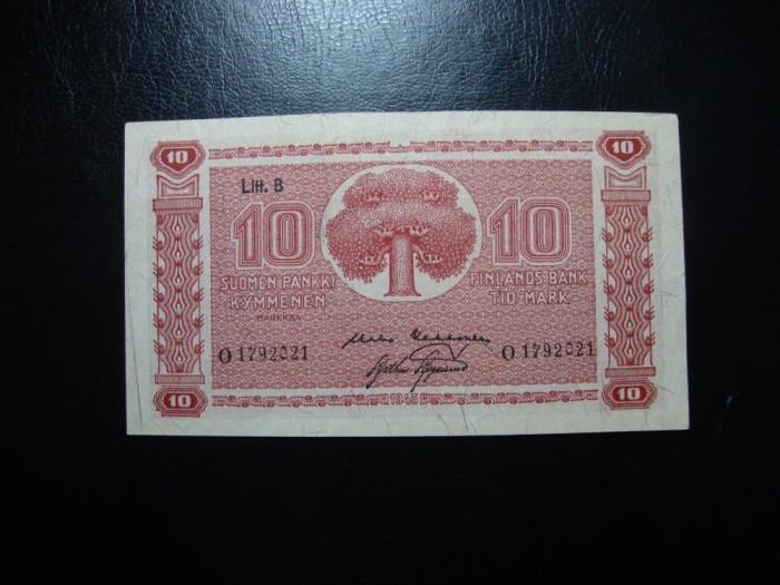 FINLANDA 10 MARKKAA 1945 SUPERBA