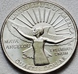 25 cents / quarter dollar 2022 USA, Maya Angelou, Women Quarter Program lit. P, America de Nord