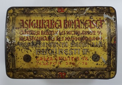 ASIGURAREA ROMANEASCA, PUSCULITA METALICA PERIOADA INTERBELICA foto
