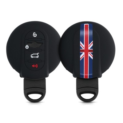Husa Cheie Auto pentru Mini - 3 Butoane - Smart Key, kwmobile, Silicon, Multicolor, 56225.01 foto