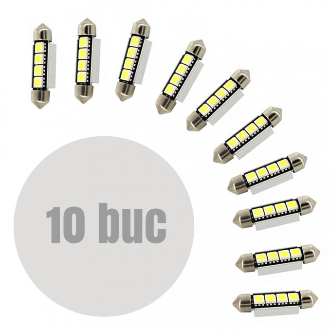 Set 10 Buc Led Sofit Can Bus C5W CLD308