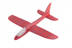 Avion planor din spuma cu luminite - Rosu PlayLearn Toys foto