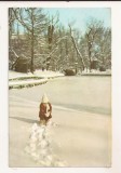 RF151 - Carte Postala - Bucuresti. Iarna in gradina Cismigiu, circulata 1966