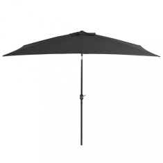 Umbrela de soare exterior, stalp metal, antracit, 300 x 200 cm GartenMobel Dekor foto