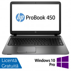 Laptop Refurbished HP ProBook 450 G3, Intel Core i3-6100U 2.30GHz, 8GB DDR3, 256GB SSD, DVD-RW, 15.6 Inch, Tastatura Numerica, Webcam + Windows 10 Pro foto