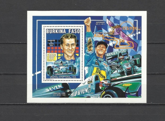 BURKINA FASO 1995 AUTOMOBILISM FORMULA 1 SCHUMACHER