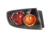 Lampa spate MAZDA 3 (BK), 10.2003-03.2006, partea stanga, DEPO, W21/5W+W21W; negru reflector rim, semnalizare portocalie; fara suport becuri; SAE; ex