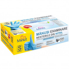 Set manusi examinare nitril, nepudrate, marimea L foto