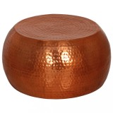 vidaXL Măsuță de cafea, alamă, &Oslash;55x28 cm, aluminiu 373374