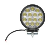 Lampa cu 14 LED-uri 10-30V 42W 6000K unghi radiere 60 de grade tip flood 114x114x61mm IP67
