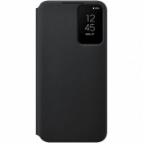 Husa de protectie Samsung Smart Clear View Cover pentru Galaxy S22+, Black, Negru, Gel TPU