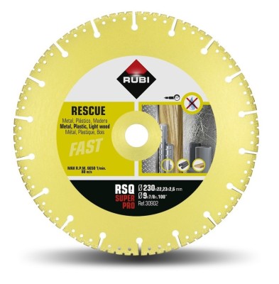 Disc diamantat pt. descarcerare 230mm, RSQ 230 Super Pro - RUBI-30902 foto